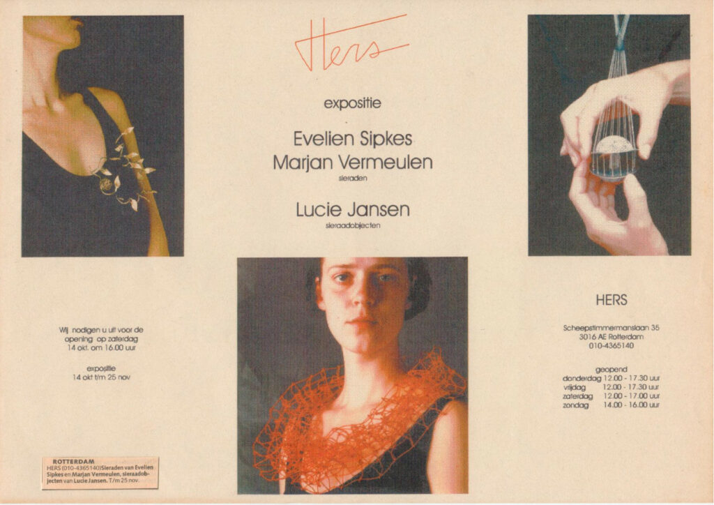 1995 10 Galerie Hers 'Sieraden van'