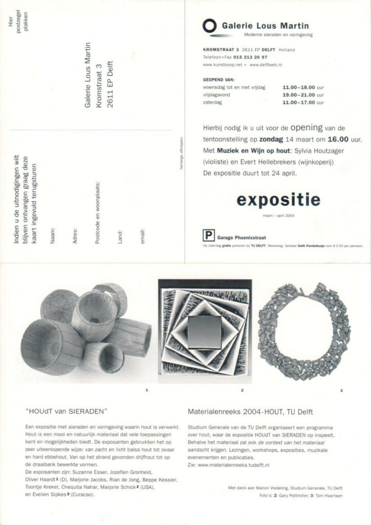 2004 03 Galerie Lous Matin 'HoudDt van sieraden'