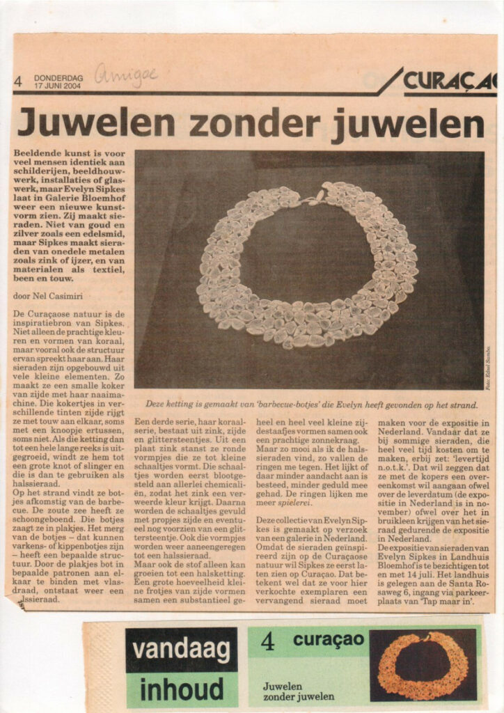 2004 06 Amigoe 'Juwelen zonder juwelen'