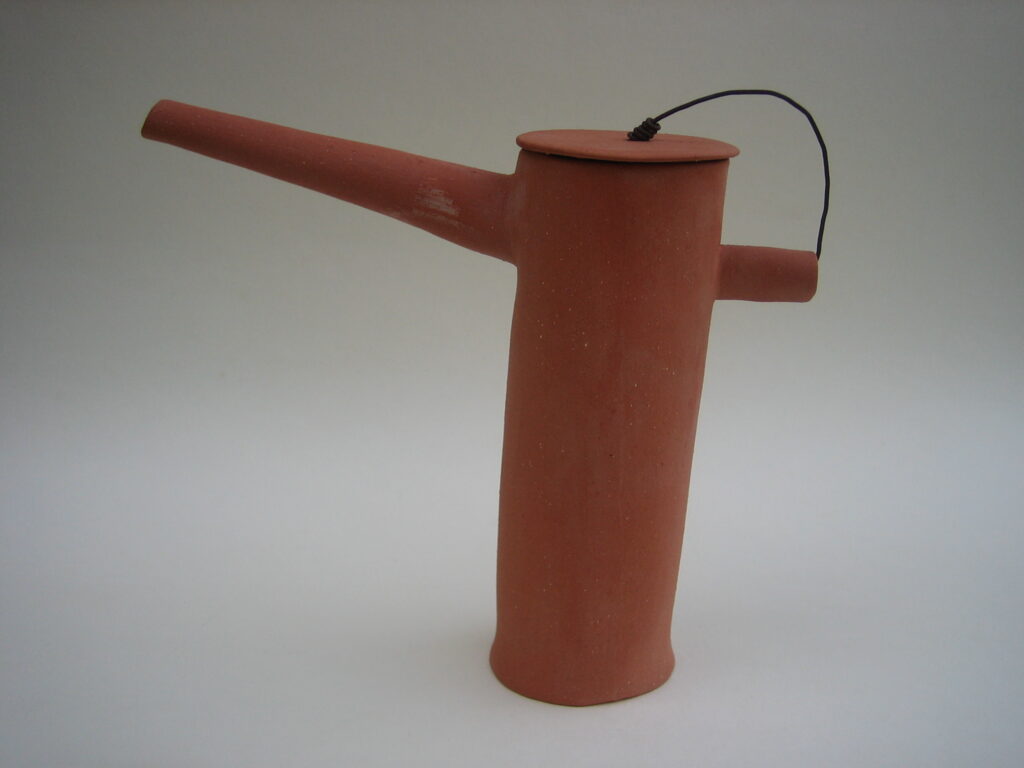 2008 'Isn't a teapot', earthenware, iron wire, h15x o4cm