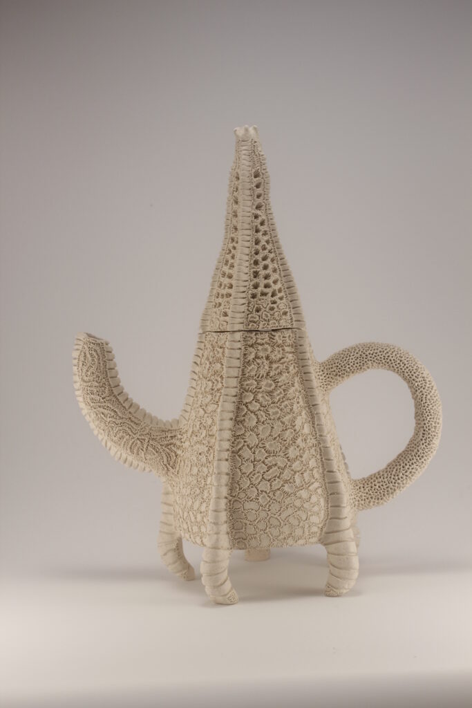 2012 'Neptunes' teapot', stoneware. h40cm
