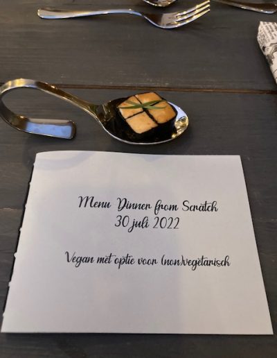 menu met amuse